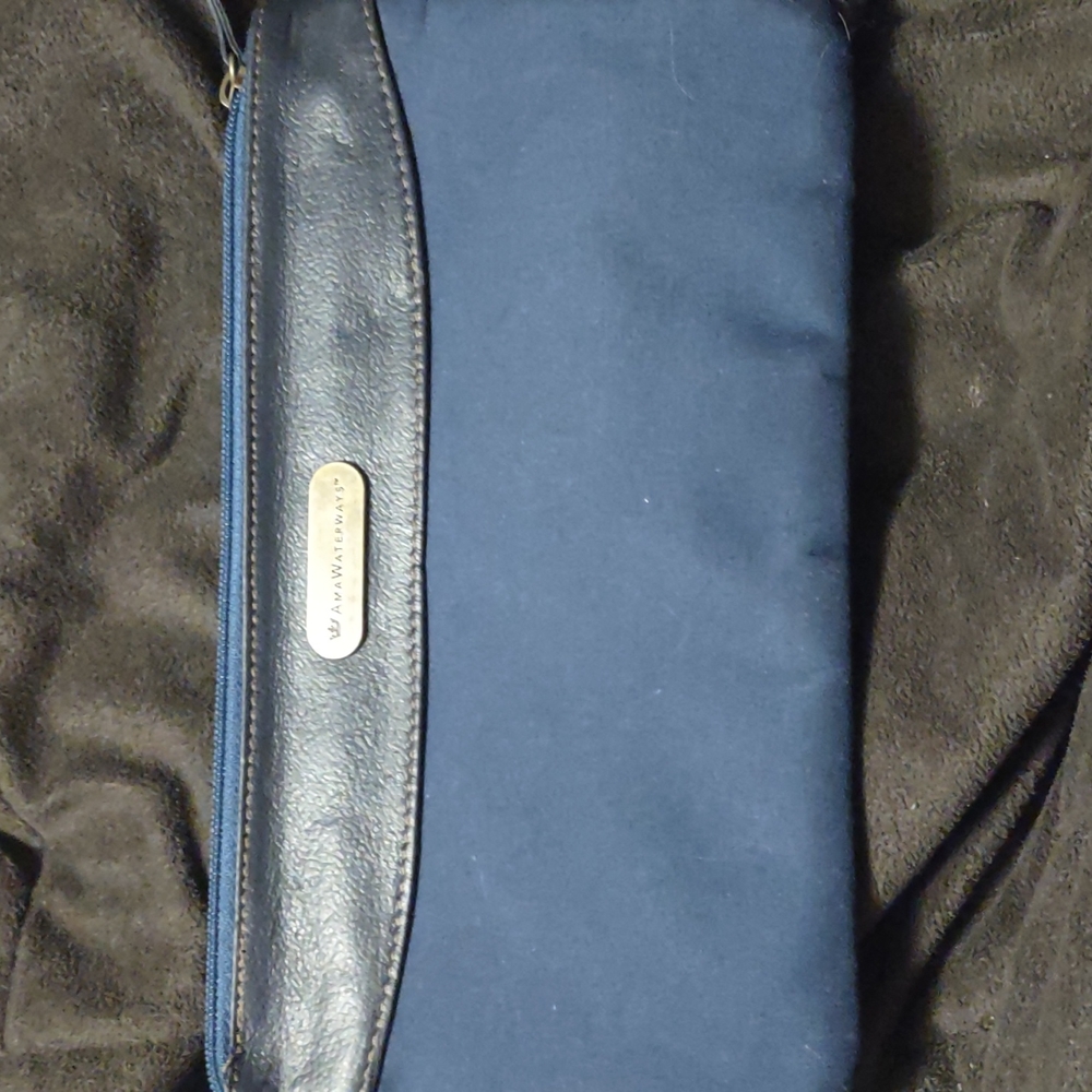 AMA Waterways Clutch/Accessory/Pouch Bag Navy Blue 11" x 6"